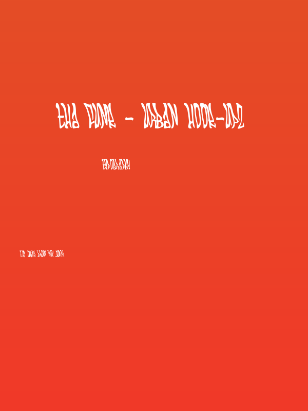 THA FUNK - URBAN HOOK-UPZ Poster