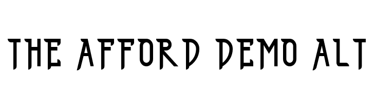 THE AFFORD DEMO ALT  Fuentes Gratis Descargar