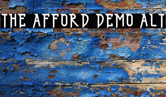 THE AFFORD DEMO ALT Example 3
