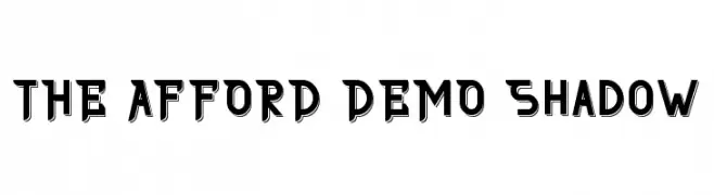 THE AFFORD DEMO Shadow  नि: शुल्क फ़ॉन्ट्स डाउनलोड