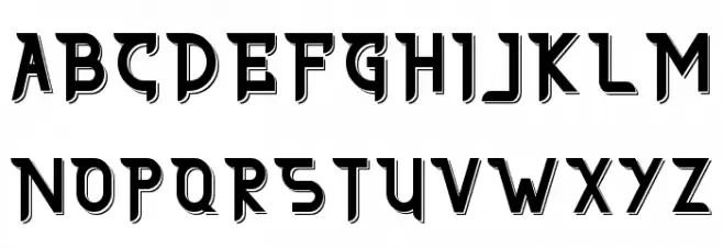THE AFFORD DEMO Shadow Font OTHER CHARS