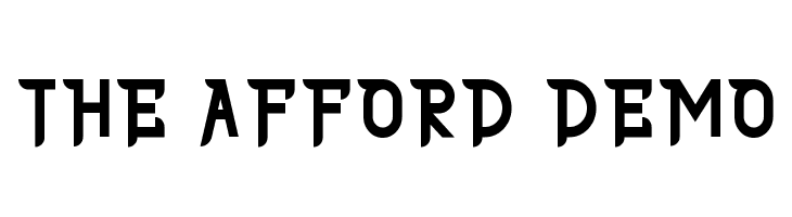 THE AFFORD DEMO  免费字体下载
