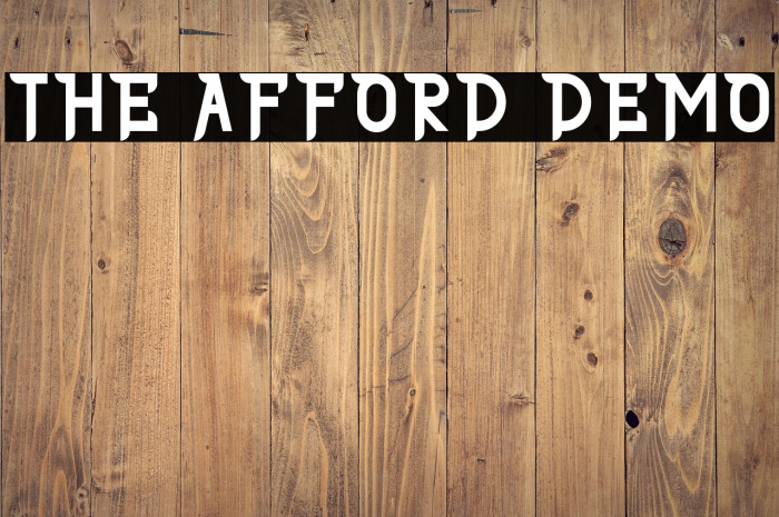 THE AFFORD DEMO Example 1