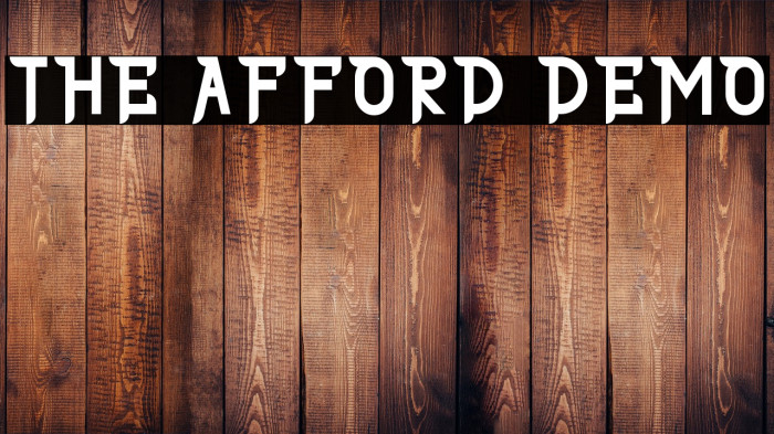 THE AFFORD DEMO Example 2