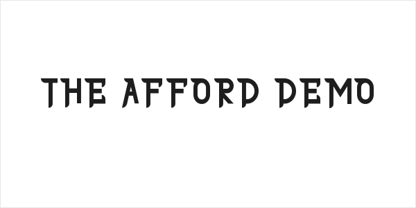 THE AFFORD DEMO Logo