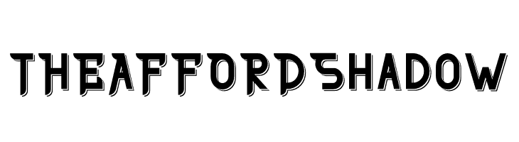 THE AFFORD Shadow  Frei Schriftart Herunterladen
