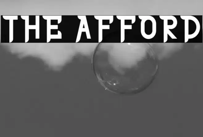THE AFFORD Font examples