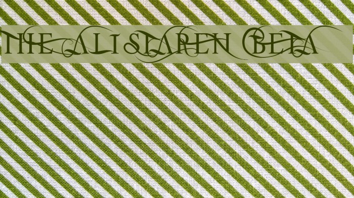 THE ALISTAREN BETA Example 3