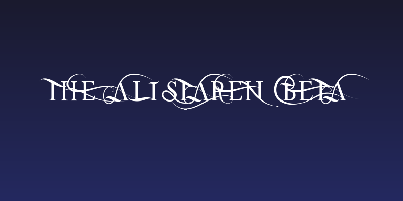 THE ALISTAREN BETA Social Header