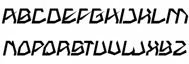 THE AMAZING ME Bold Italic Caratteri MAIUSCOLE