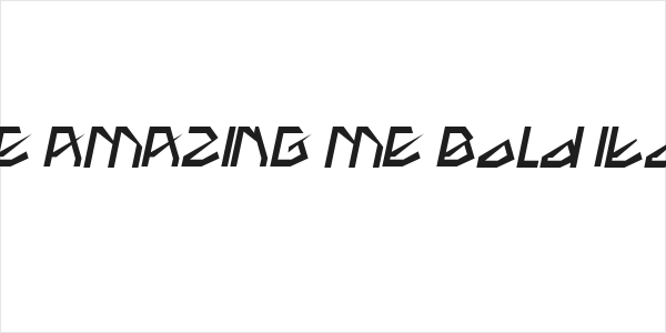 THE AMAZING ME Bold Italic Logo