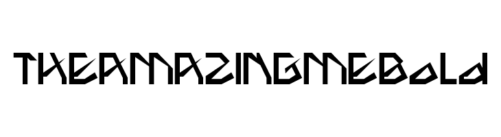 THE AMAZING ME Bold  font caratteri gratis