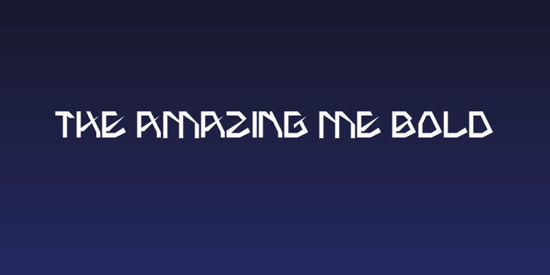 THE AMAZING ME Bold Social Header