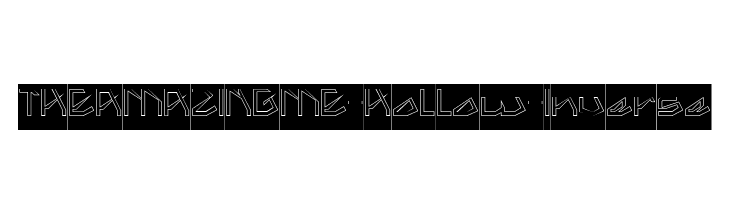 THE AMAZING ME-Hollow-Inverse  font caratteri gratis