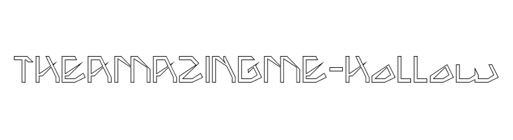 THE AMAZING ME-Hollow  font caratteri gratis