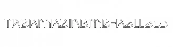 THE AMAZING ME-Hollow  Frei Schriftart Herunterladen