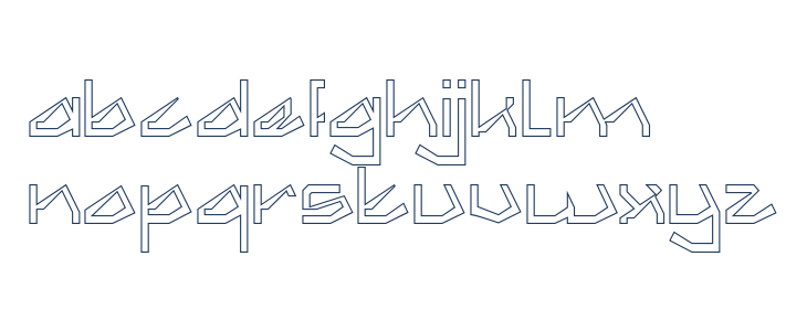 THE AMAZING ME-Hollow Lowercase