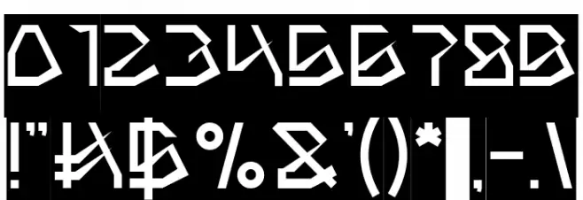 THE AMAZING ME-Inverse Font OTHER CHARS