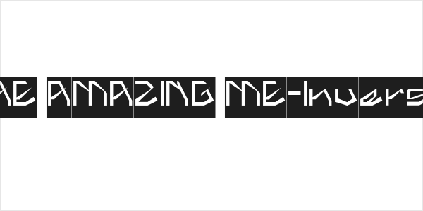 THE AMAZING ME-Inverse Logo