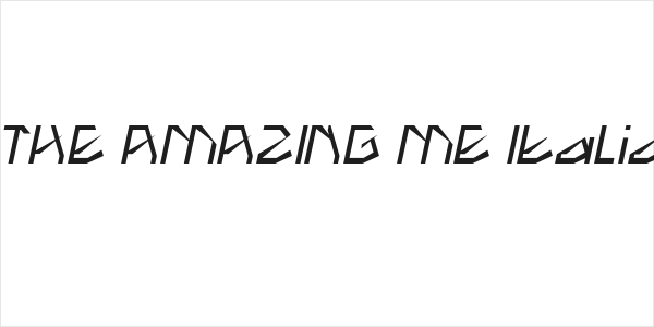 THE AMAZING ME Italic Logo