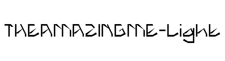 THE AMAZING ME-Light  नि: शुल्क फ़ॉन्ट्स डाउनलोड
