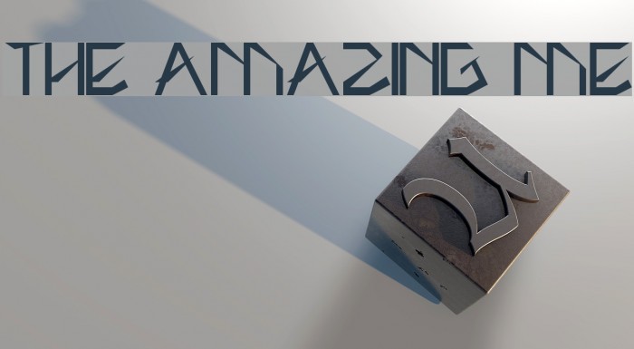 THE AMAZING ME Font examples