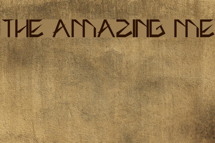 THE AMAZING ME Font examples