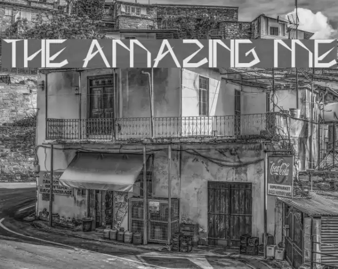 THE AMAZING ME Font examples