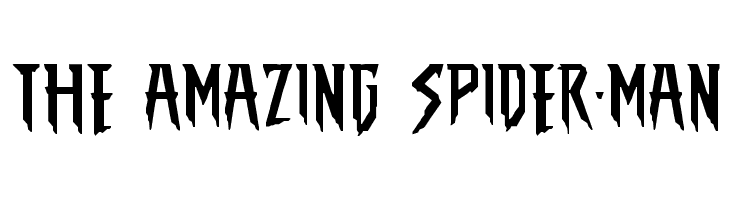 THE AMAZING SPIDER-MAN Schriftart 