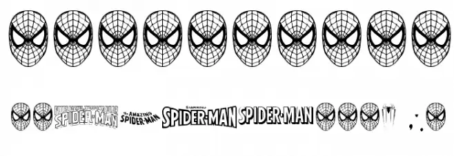 THE AMAZING SPIDER-MAN フォント その他の文字