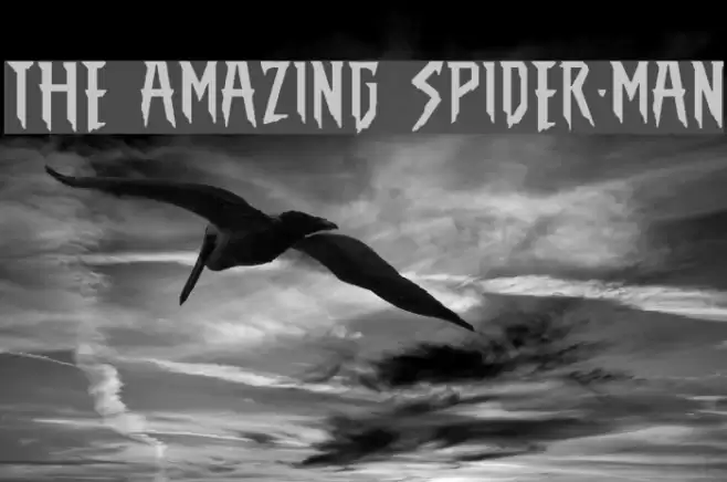 THE AMAZING SPIDER-MAN フォント examples