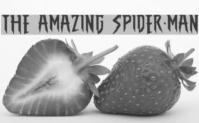 THE AMAZING SPIDER-MAN フォント examples