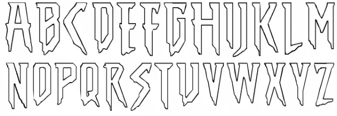 THE AMAZING SPIDER-MAN Schriftart Kleinbuchstaben
