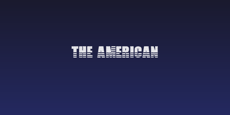 THE AMERICAN Social Header