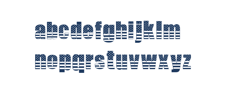 THE AMERICAN Lowercase