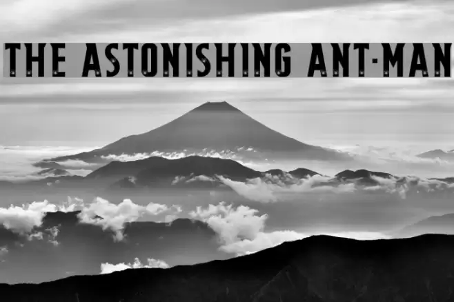 THE ASTONISHING ANT-MAN Шрифта examples