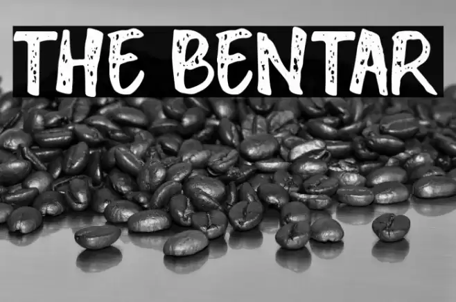 THE BENTAR Font examples