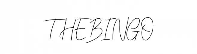 THE BINGO  Frei Schriftart Herunterladen
