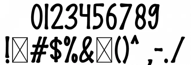 THE BONES Font OTHER CHARS