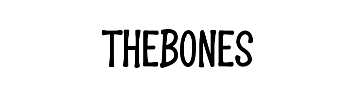 THE BONES  Скачать бесплатные шрифты