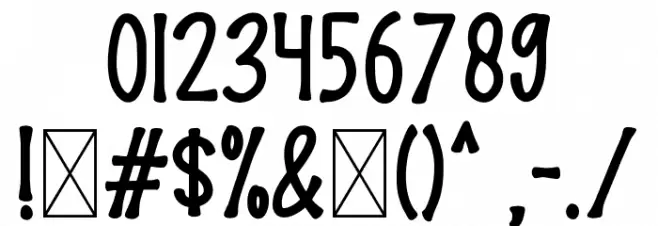 THE BONES Font OTHER CHARS