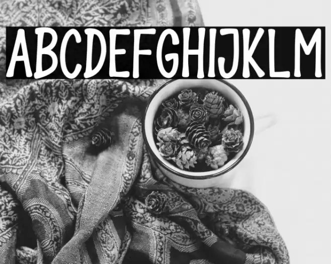 THE BONES Font examples