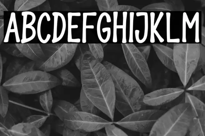 THE BONES Font examples