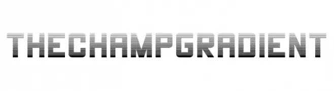 THE CHAMP Gradient  font caratteri gratis
