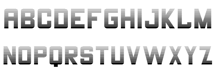 THE CHAMP Gradient Font LOWERCASE