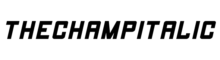 THE CHAMP Italic फ़ॉन्ट