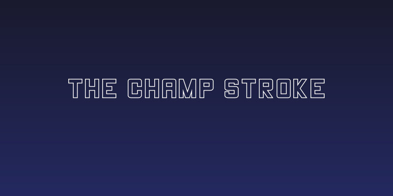 THE CHAMP Stroke Social Header