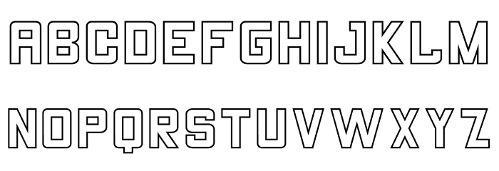 THE CHAMP Stroke Font LOWERCASE