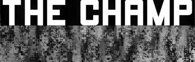 THE CHAMP Font examples