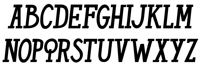 THE CHIQUITAS Schriftart Kleinbuchstaben